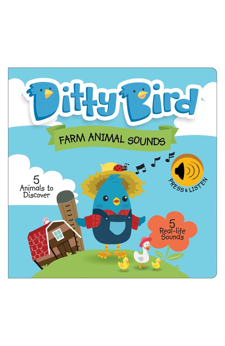 Ditty Bird Farm Animal and Cute Animal Sound Books - Set of 2, Alternate, color, Multicolor