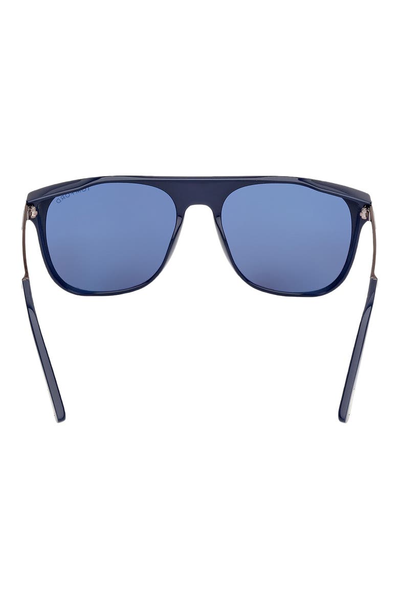 Lionel 55mm Square Sunglasses, Alternate, color, BLUO/BLUE