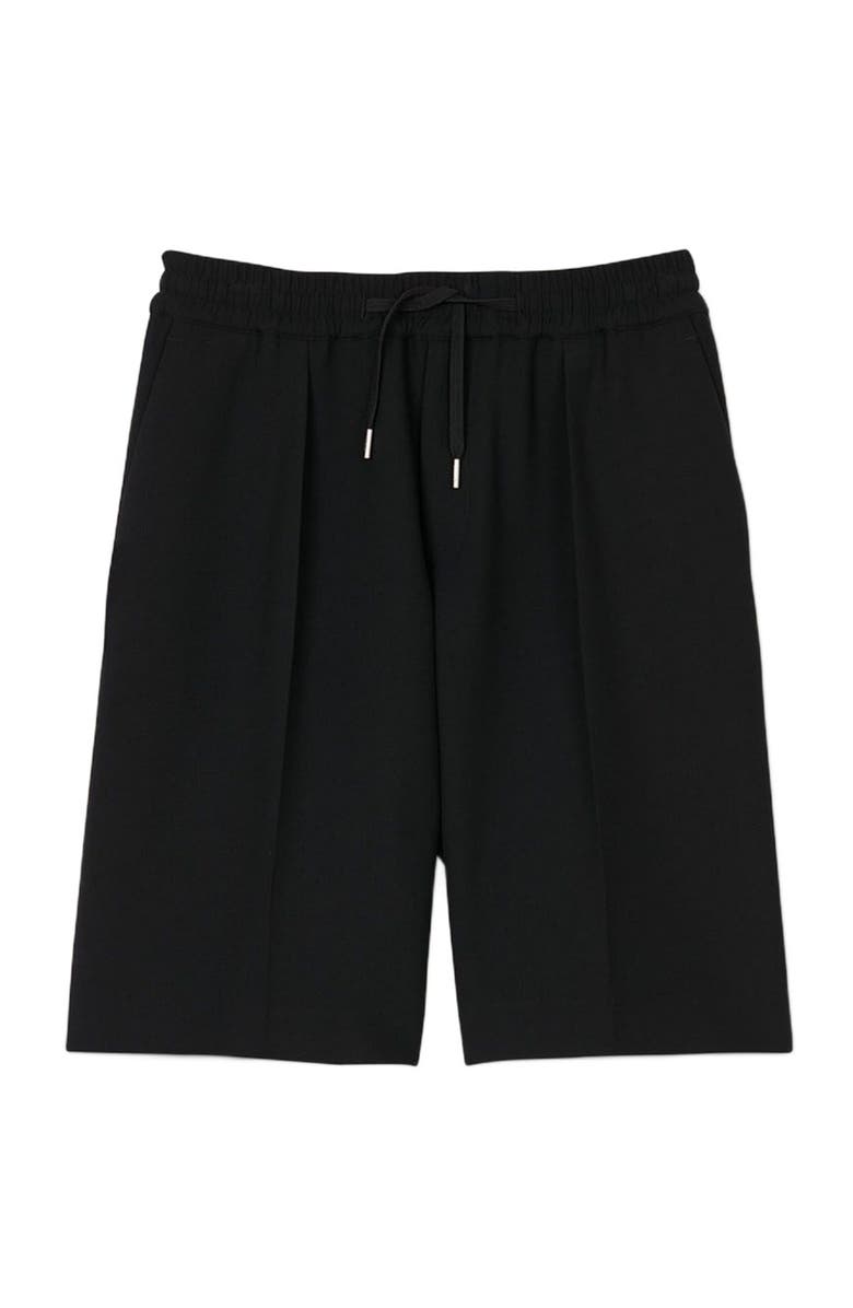 SANDRO Jersey Bermuda shorts, Alternate, color, Black