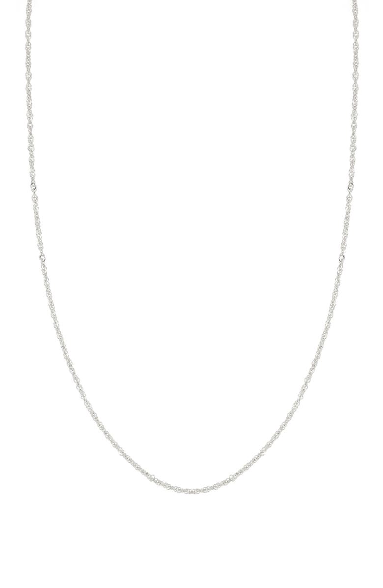 Bony Levy 14K Gold Thin Chain Necklace, Main, color, 14K White Gold