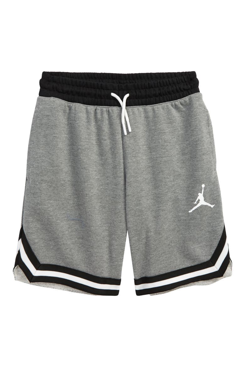 Kids' Jumpman Shorts, Main, color, CARBON HEATHER
