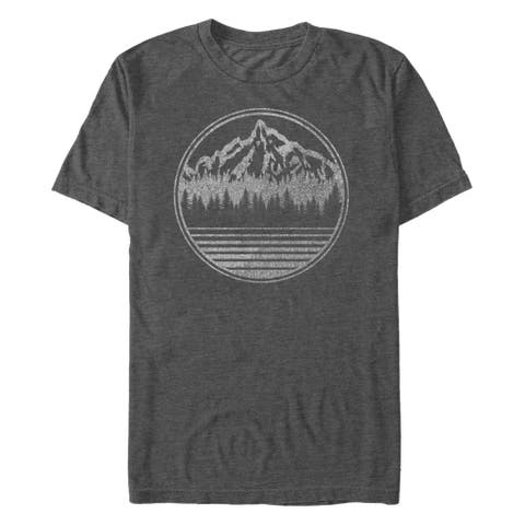 Men's Distressed Mountain Badge Short Sleeve Graphic T-shirt