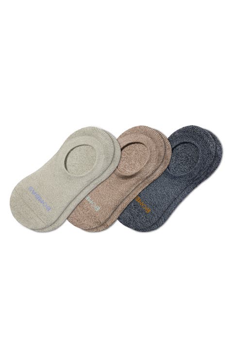 Assorted 3-Pack Cushioned No-Show Socks