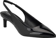 Calvin Klein Dainty Kitten Heel Pointed Toe Slingback Pump