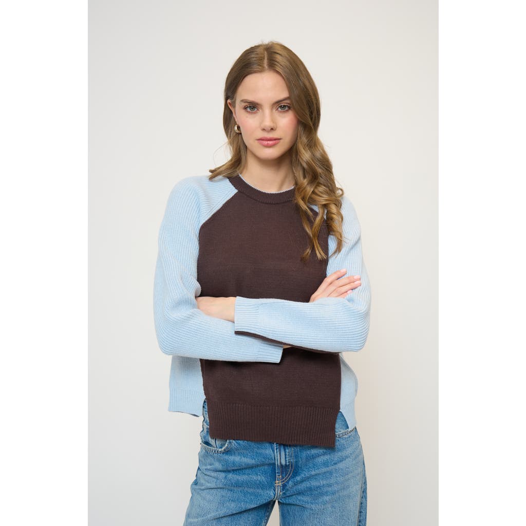 Central Park West Parker Color Blocked Pullover In Multi