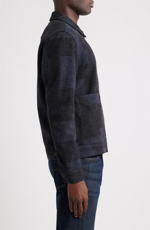 Rails Simon Plaid Zip-up Jacket In Gray