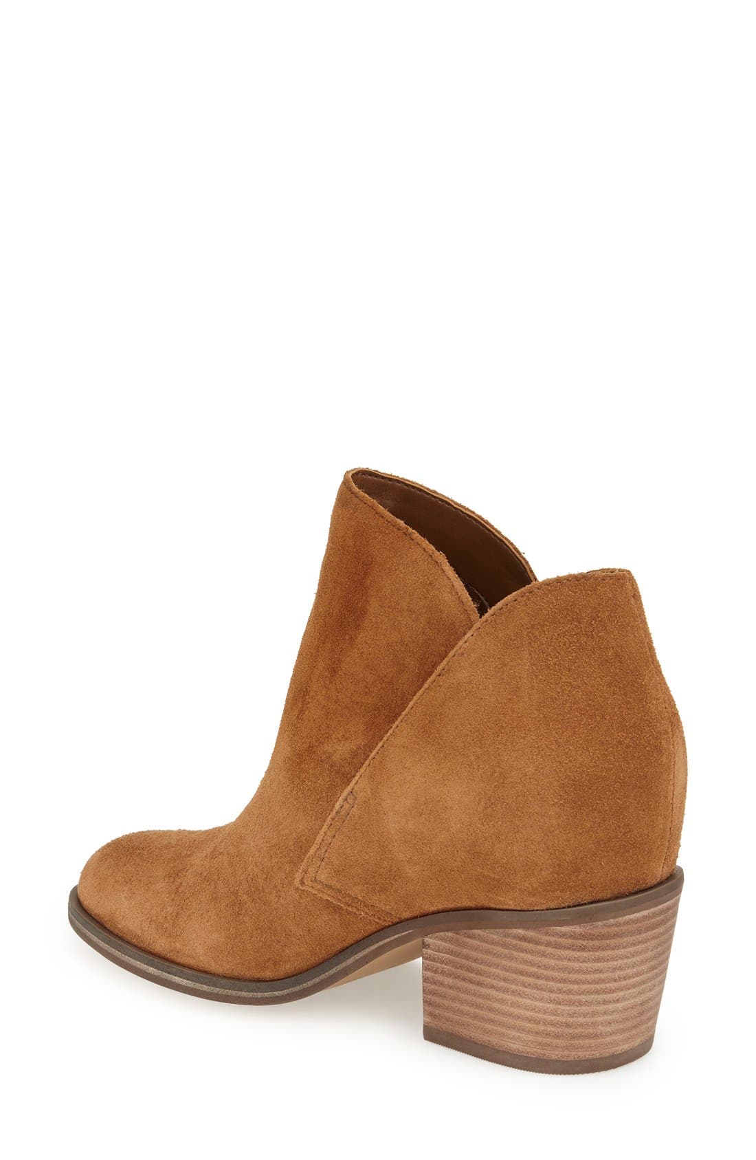 Tandra Bootie, Alternate, color, CANELA BROWN SUEDE