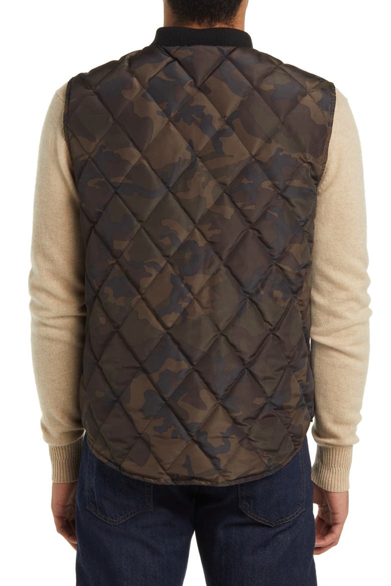 Reversible Quilted Down Vest, Alternate, color, CAMO