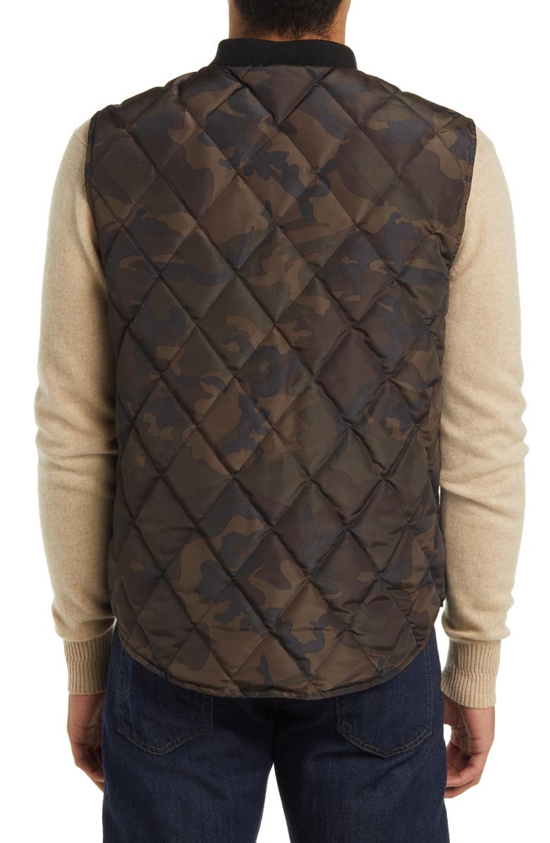 Schott NYC Reversible Quilted Down Vest, Alternate, color, 