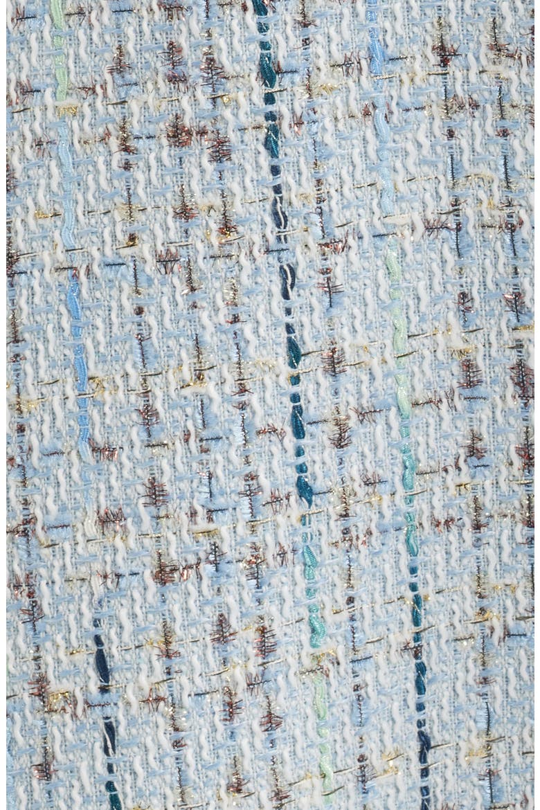 Center Seam Tweed Midi Dress, Alternate, color, SURF BLUE MULTI
