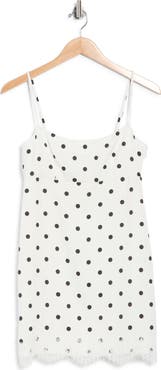 WAYF Lace Trim Minidress