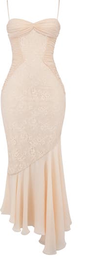 Felicia Lace Inset Mermaid Gown