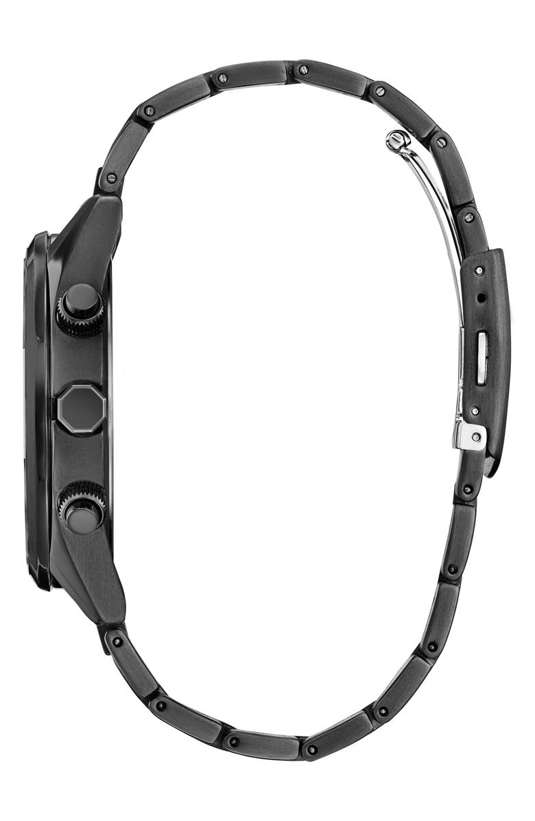 Citizen Sport Luxury Atomic Timekeeping Bracelet Watch, 43mm, Alternate, color, Black/ Blue