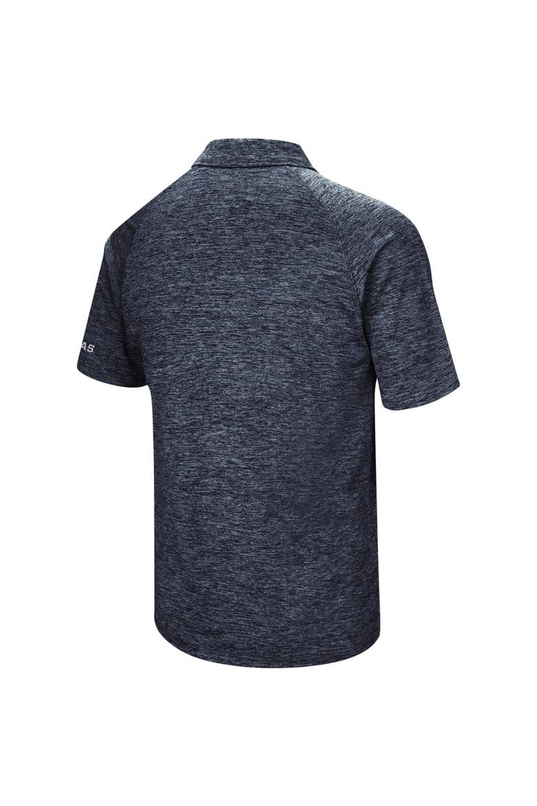 Men's Colosseum Heathered Navy Georgetown Hoyas Down Swing Raglan Polo, Alternate, color, Heather Navy