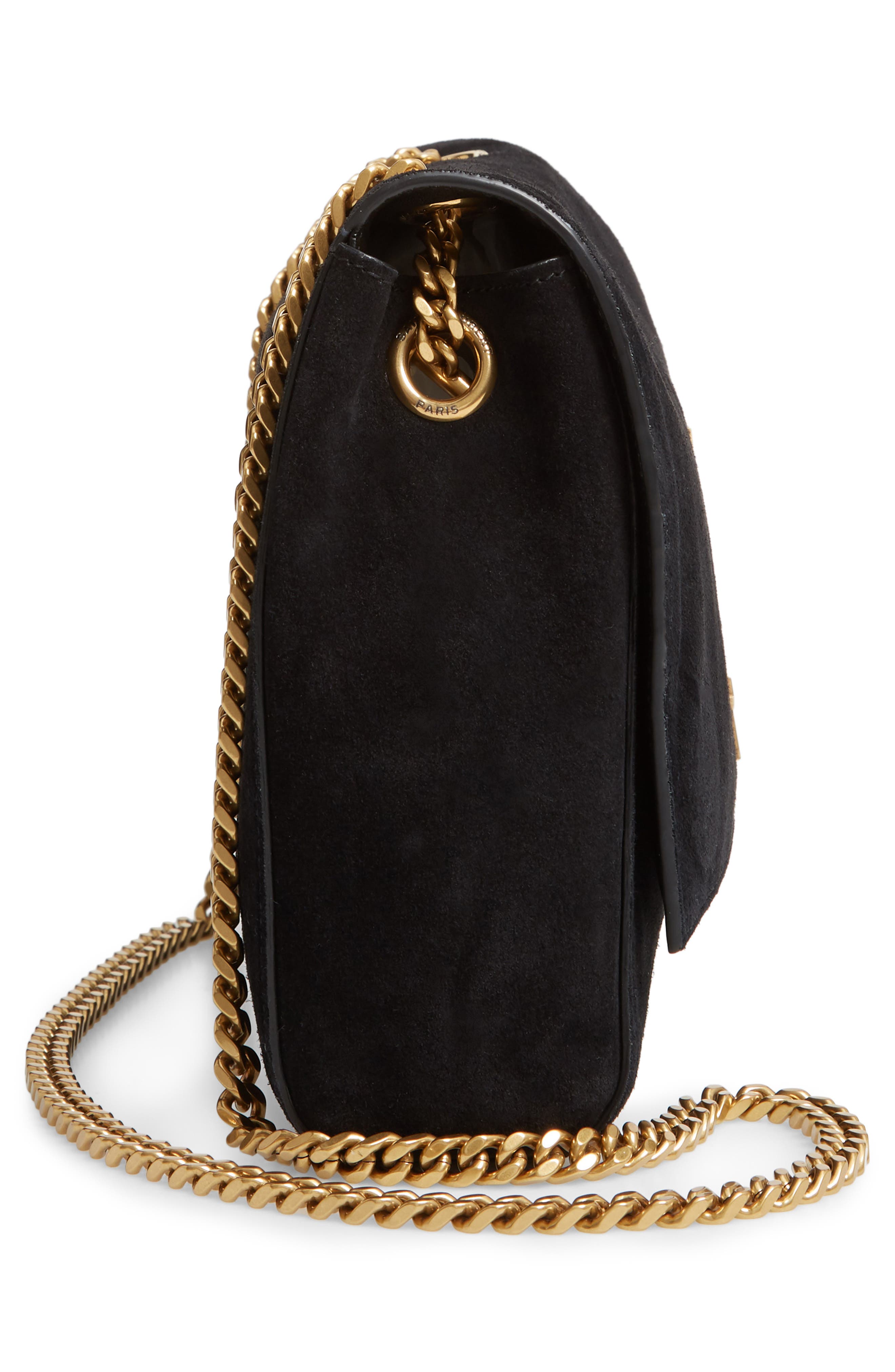 Kate Supple Reversible Leather Shoulder Bag, Alternate, color, NOIR