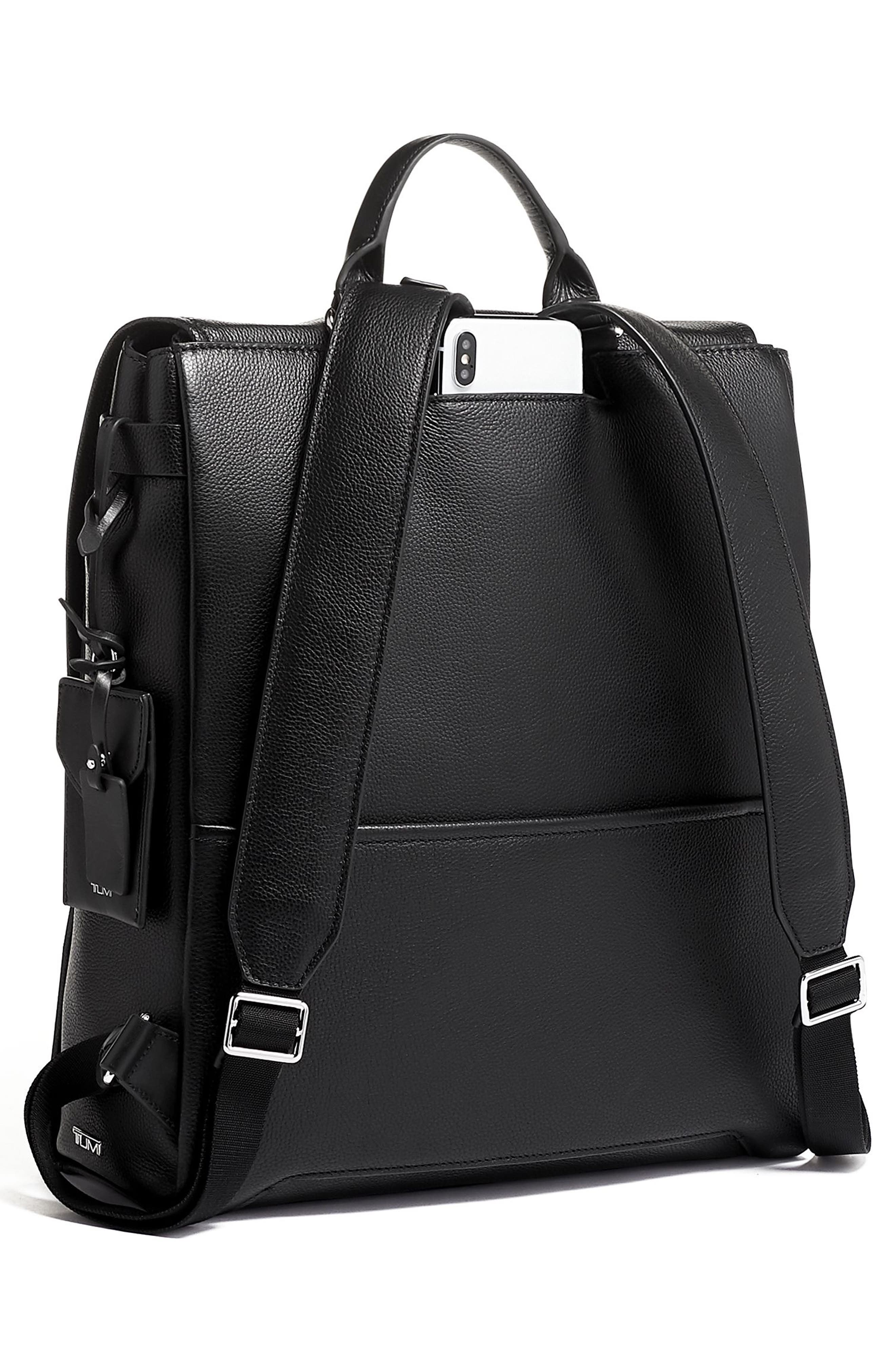 TUMI Lisette Leather Backpack, Alternate, color, 