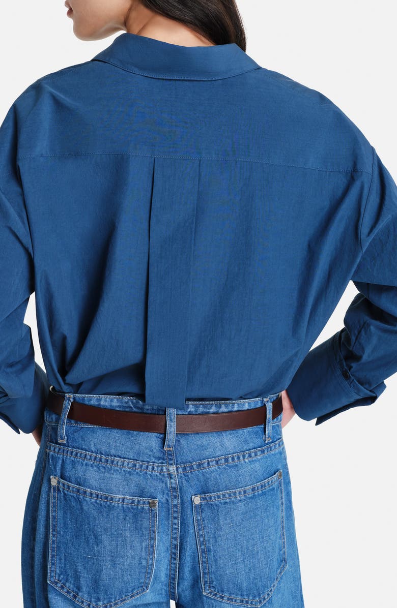 TWP J.D. Cotton Shirt, Alternate, color, Blue Wing Teal