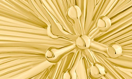 Jardin Etched Floral Stud Earrings In Gold