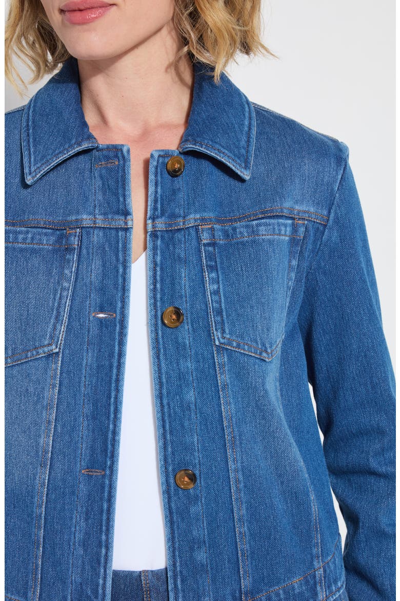 Classic Denim Jacket, Alternate, color, MID WASH