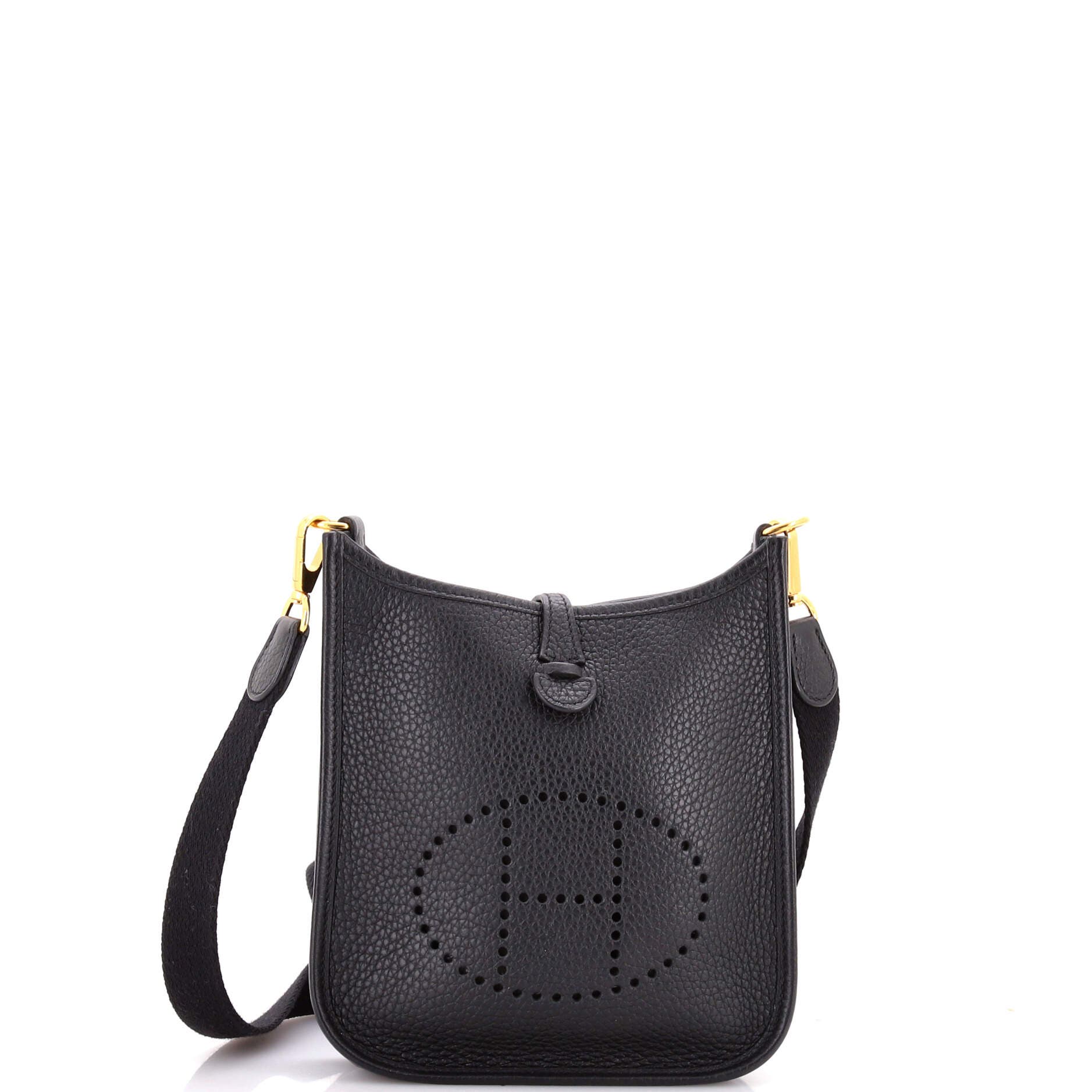 Pre-owned Hermes  Hermes Evelyne Bag Gen Iii Clemence Tpm In Black