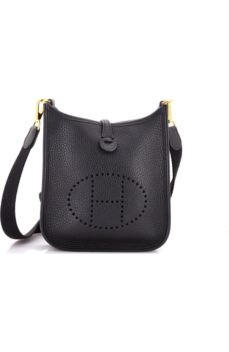 Pre-Owned Hermes Evelyne Bag Gen III Clemence TPM, Main, color, Noir