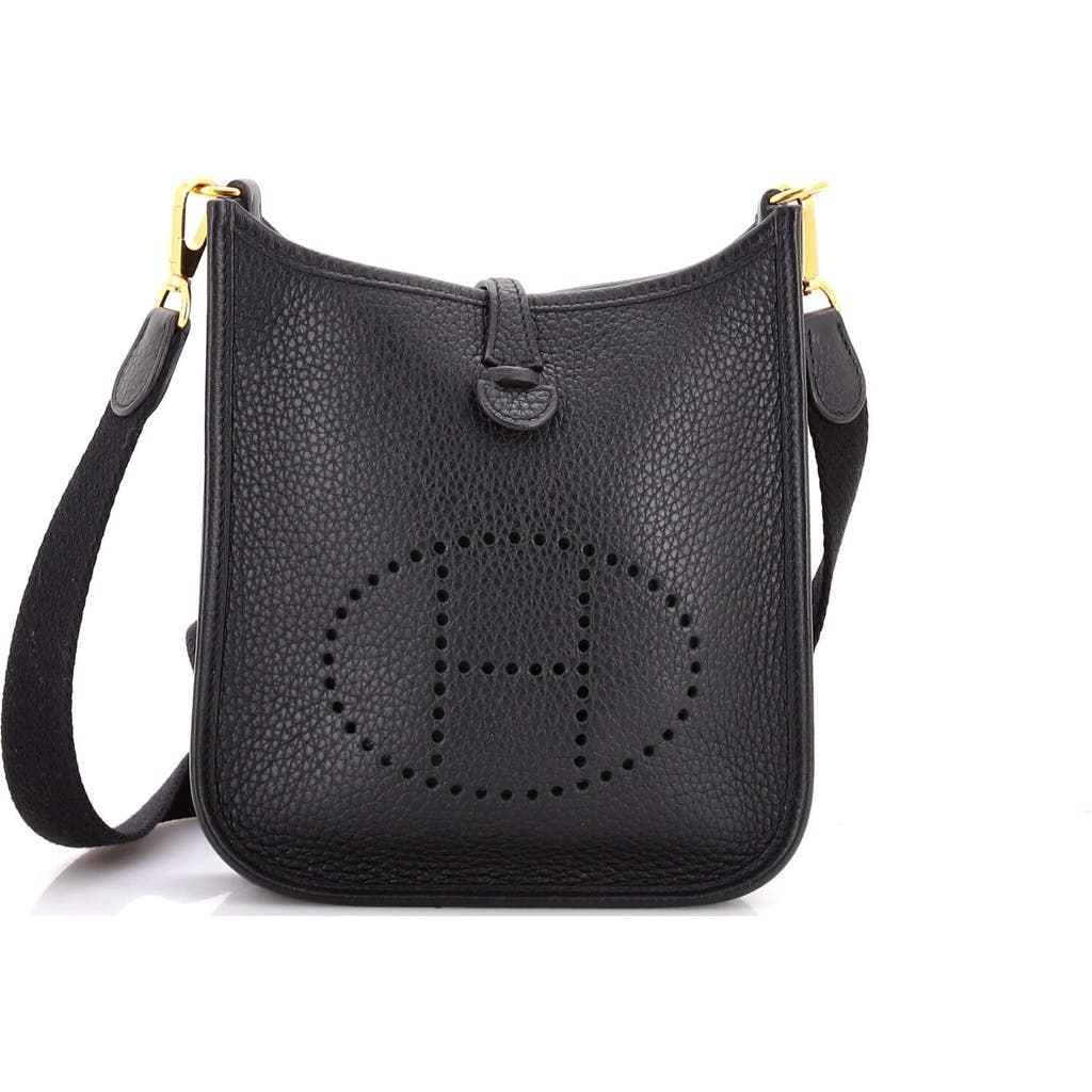 Pre-owned Hermes Hermes Evelyne Bag Gen Iii Clemence Tpm In Black