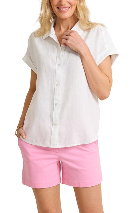 Paradise Shore Linen Button-Up Shirt