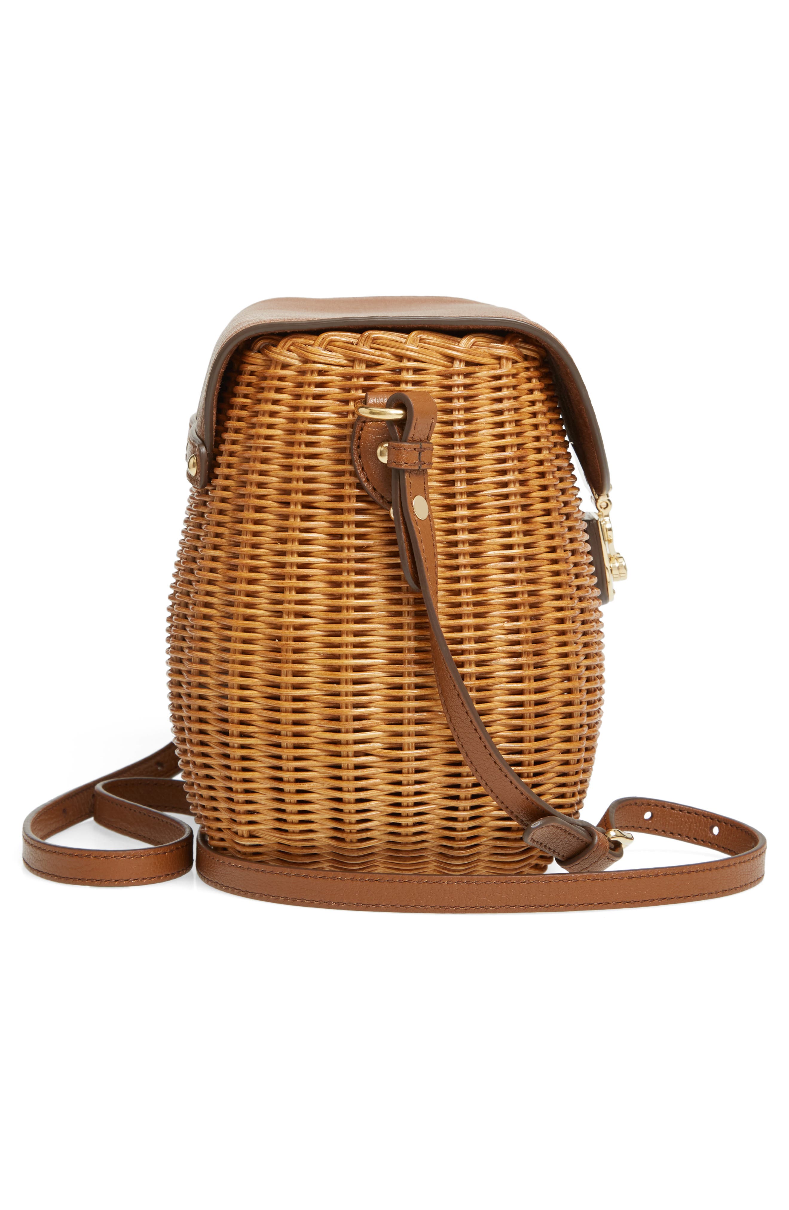 Miu Miu Midollino Woven Wicker Bag, Alternate, color, 