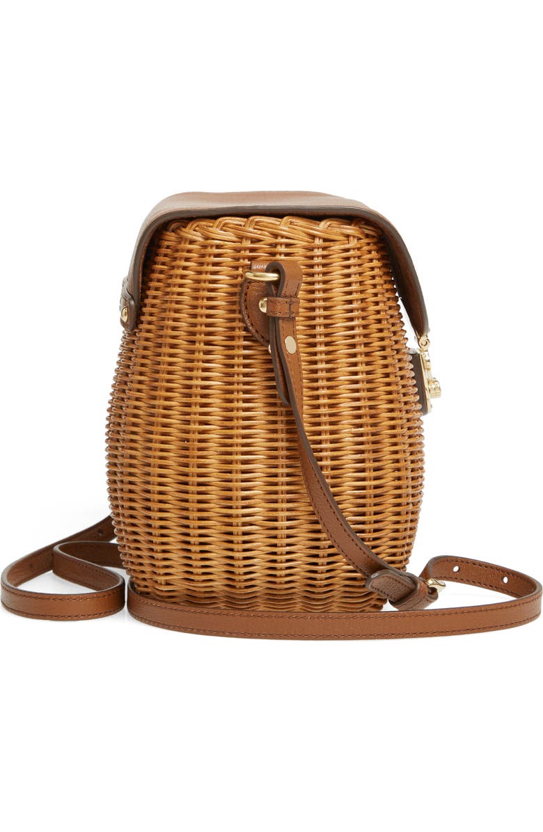 Miu Miu Midollino Woven Wicker Bag, Alternate, color,