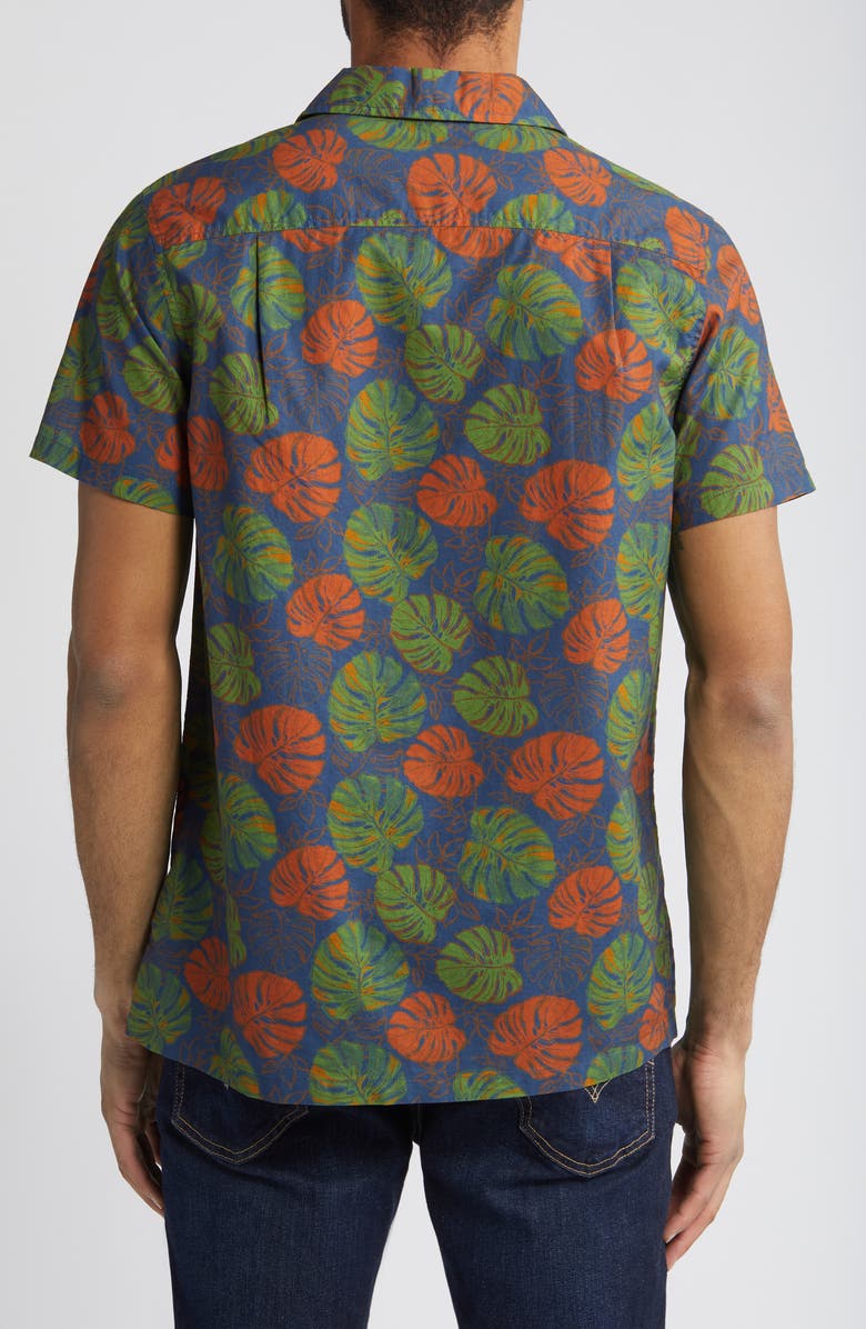 Pendleton Aloha Print Short Sleeve Button-Up Shirt, Alternate, color, 