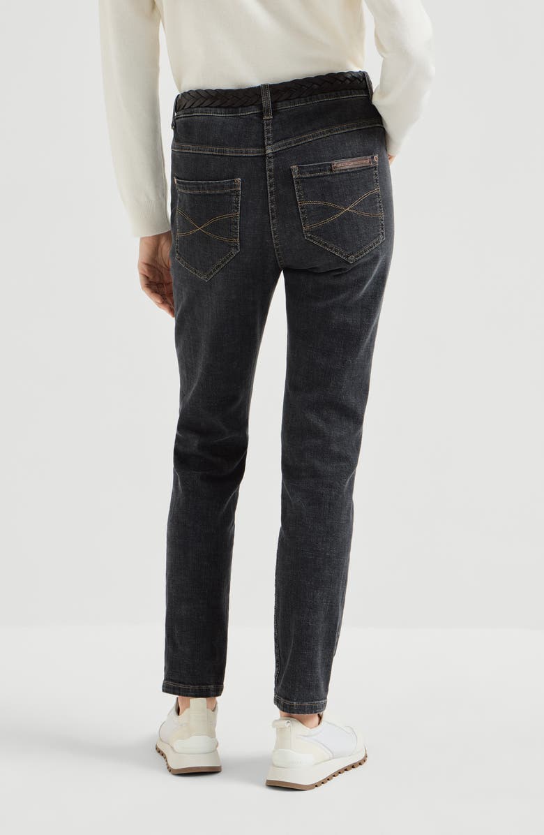 Brunello Cucinelli Slim trousers, Alternate, color, Dark Grey