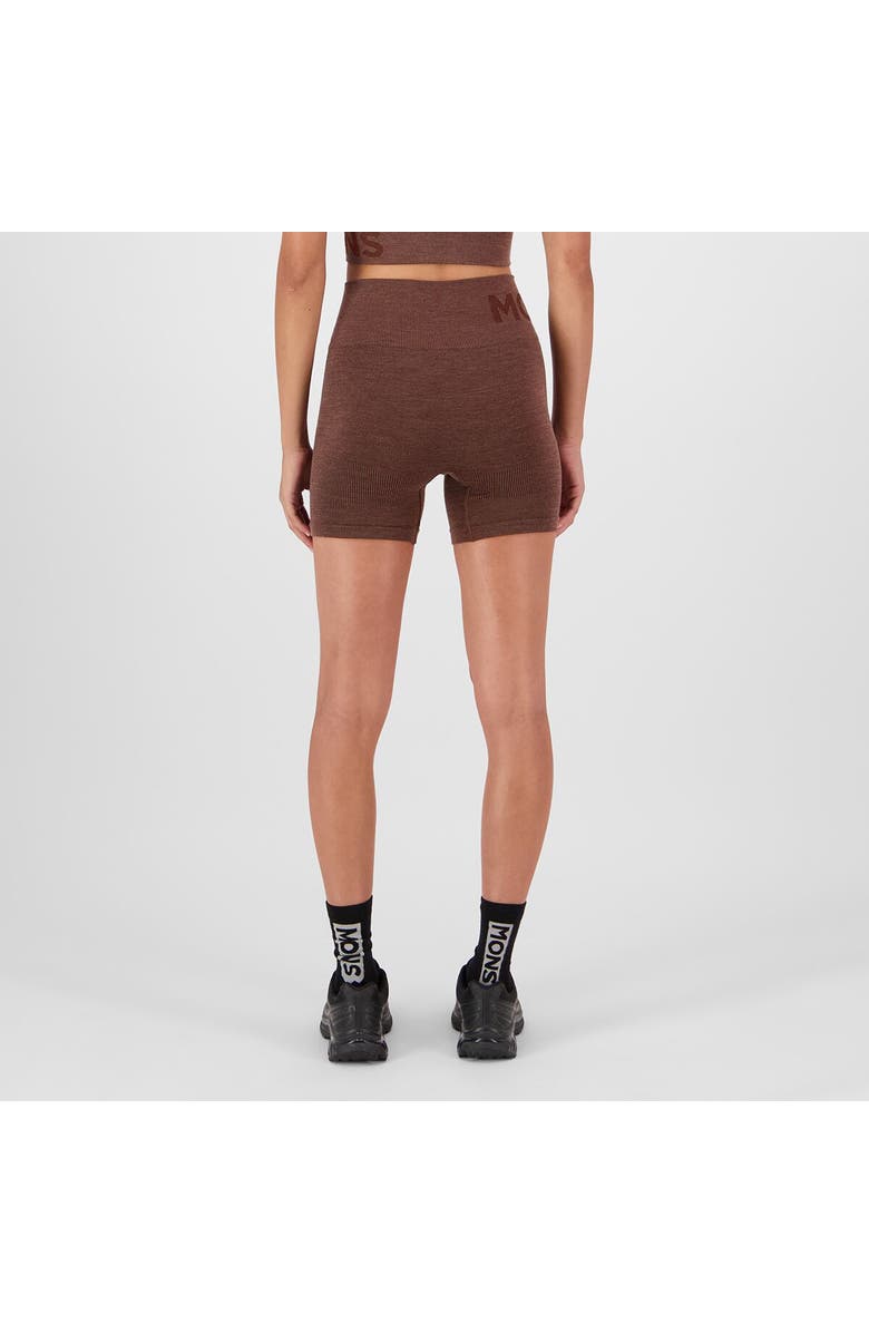 Mons Royale Solace Merino Seamless Short - Women's, Alternate, color, Henna