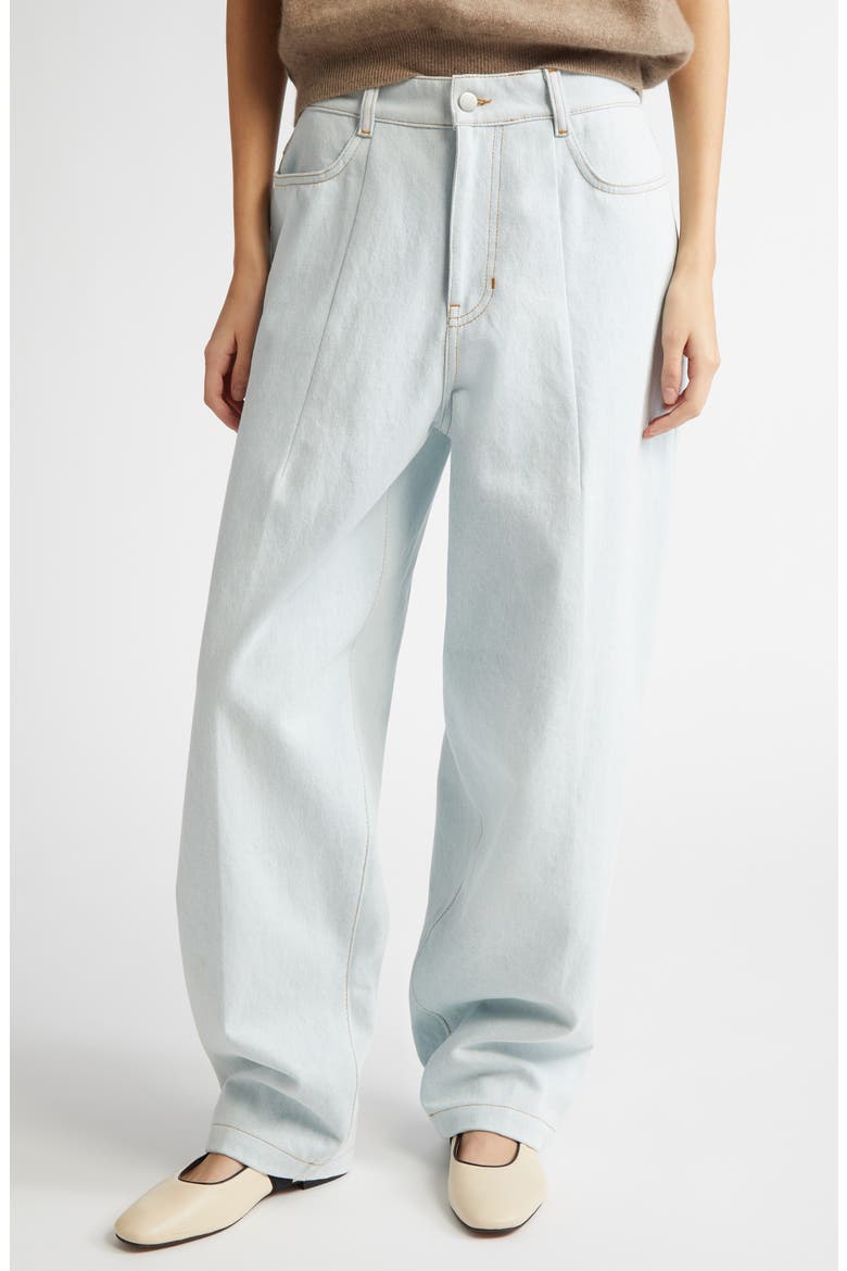 Borrowed Tapered Jeans, Main, color, ICE BLUE