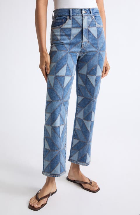 Dylan High Waist Ankle Straight Leg Jeans