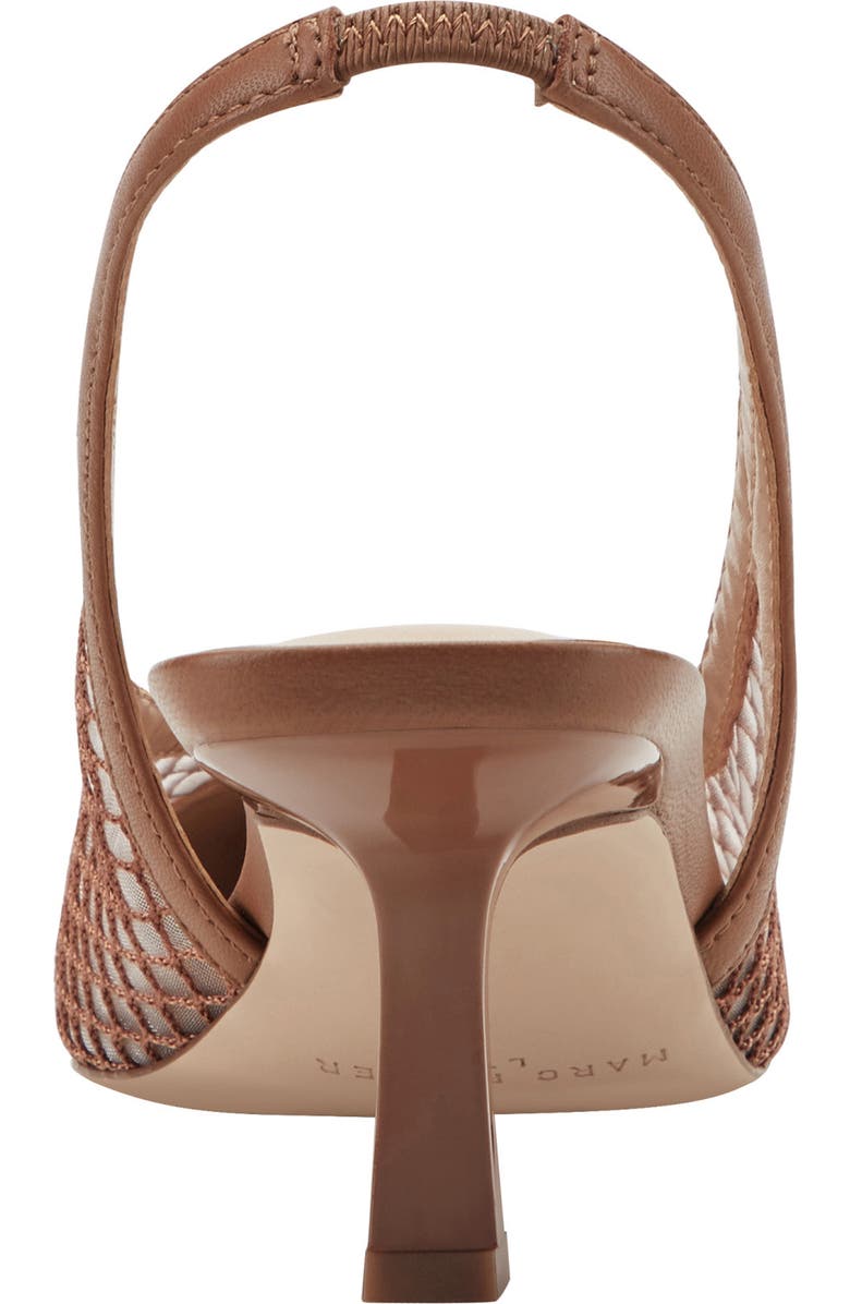 Marc Fisher LTD Gipsi Pointed Toe Slingback Pump, Alternate, color, Medium Brown