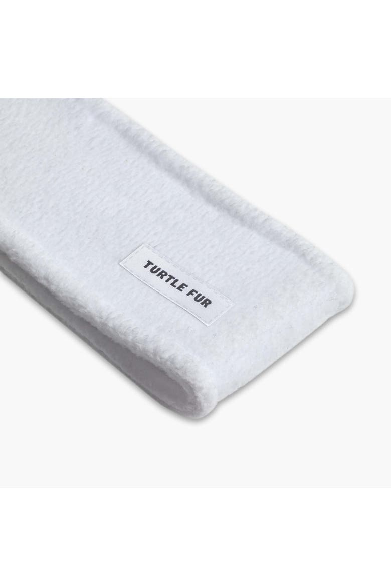 Double-Layer Fleece Headband, Alternate, color, White