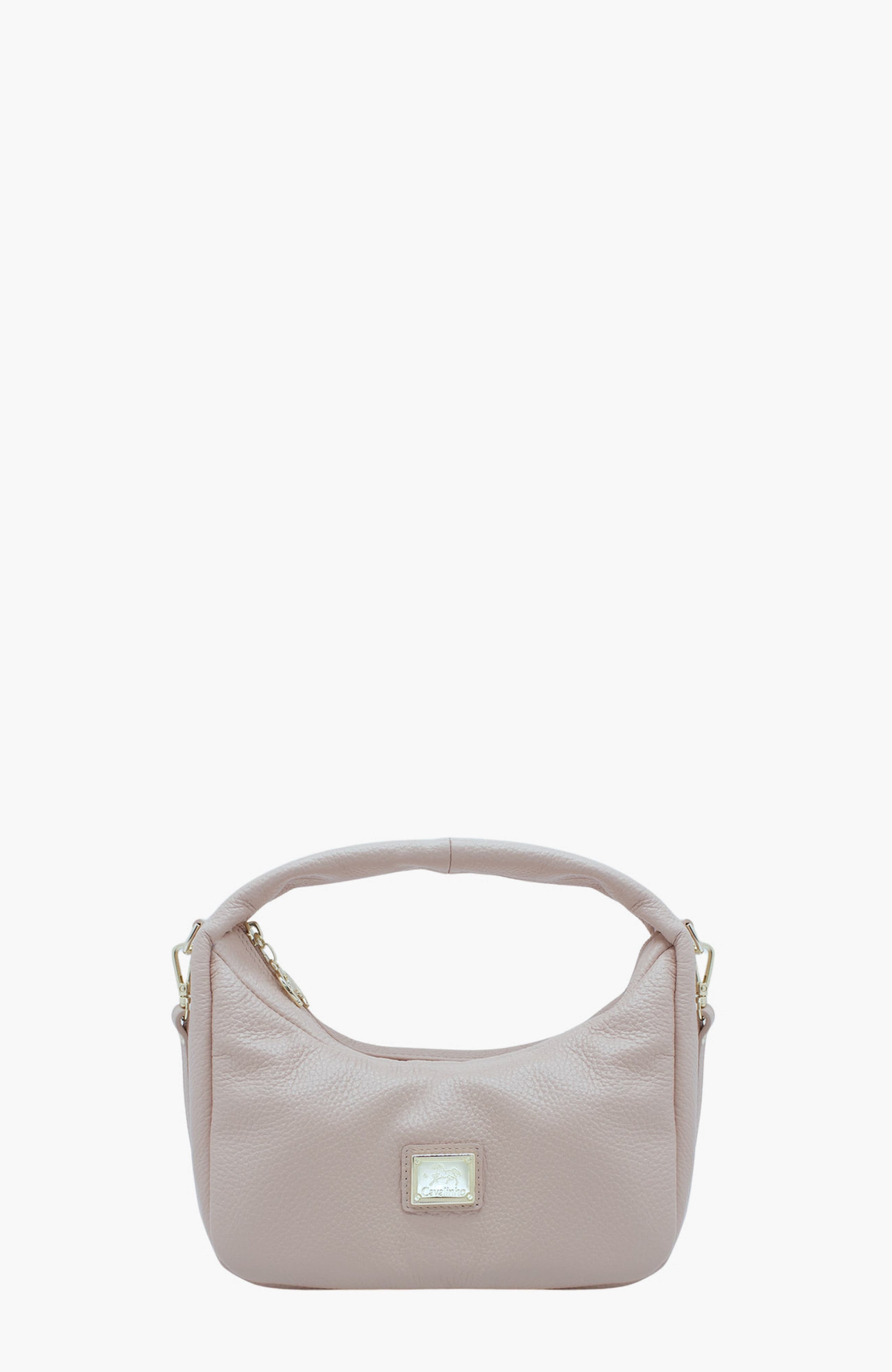 Muse 523 Pebbled Leather Handbag, Main, color, Sand