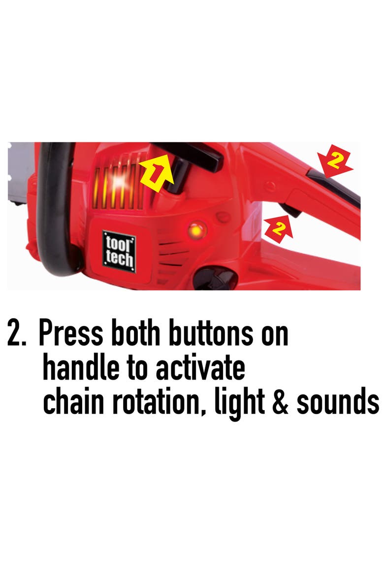 Chain Saw Toy, Alternate, color, Red