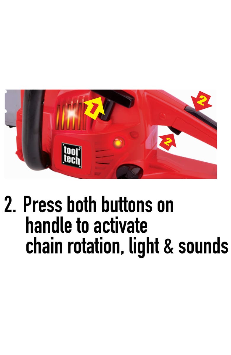 Red Box Chain Saw Toy, Alternate, color, Red