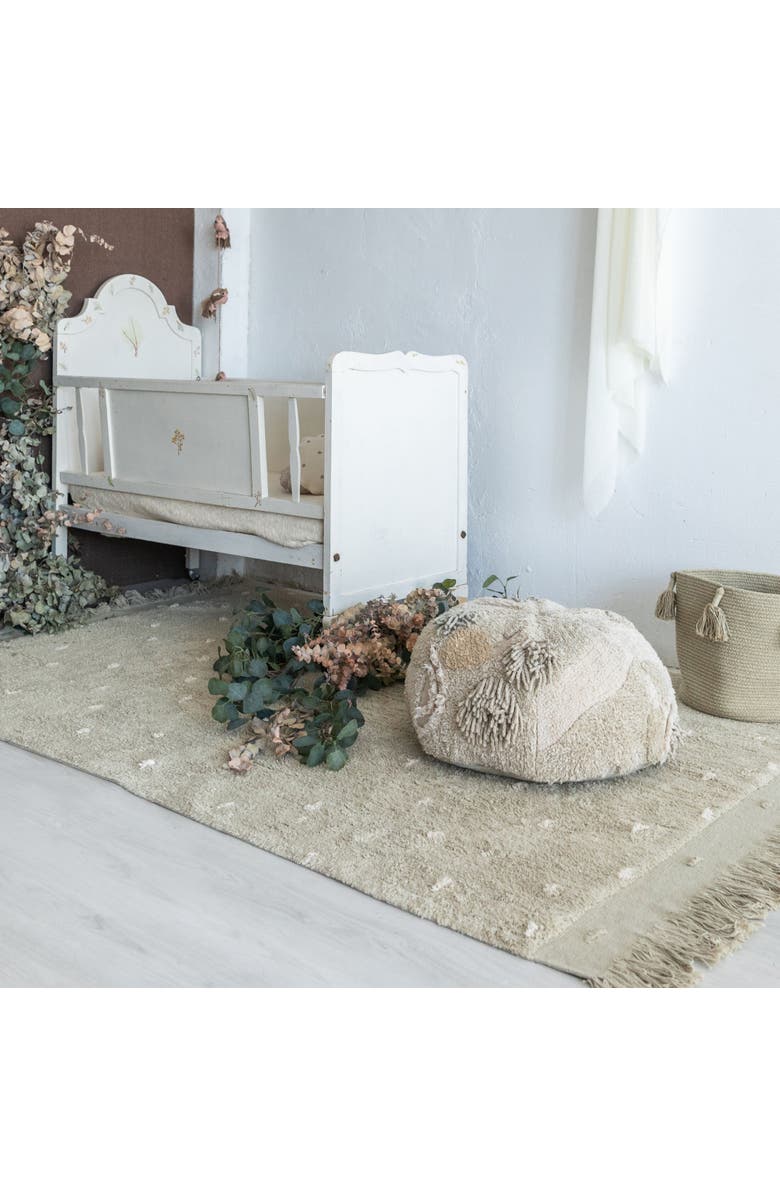 Lorena Canals Washable Rug Woods Symphony Olive, Alternate, color, Olive, Natural