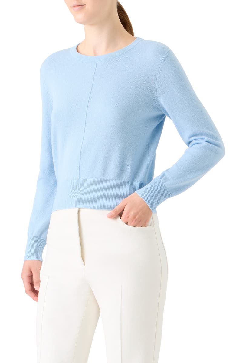 Akris Cashmere Sweater, Alternate, color, Powder Blue
