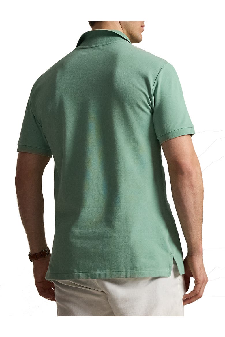 Big & Tall Johnny Collar Mesh Polo Shirt, Alternate, color, FADED MINT