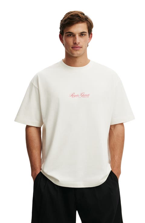 Men's Box Fit Text T-Shirt