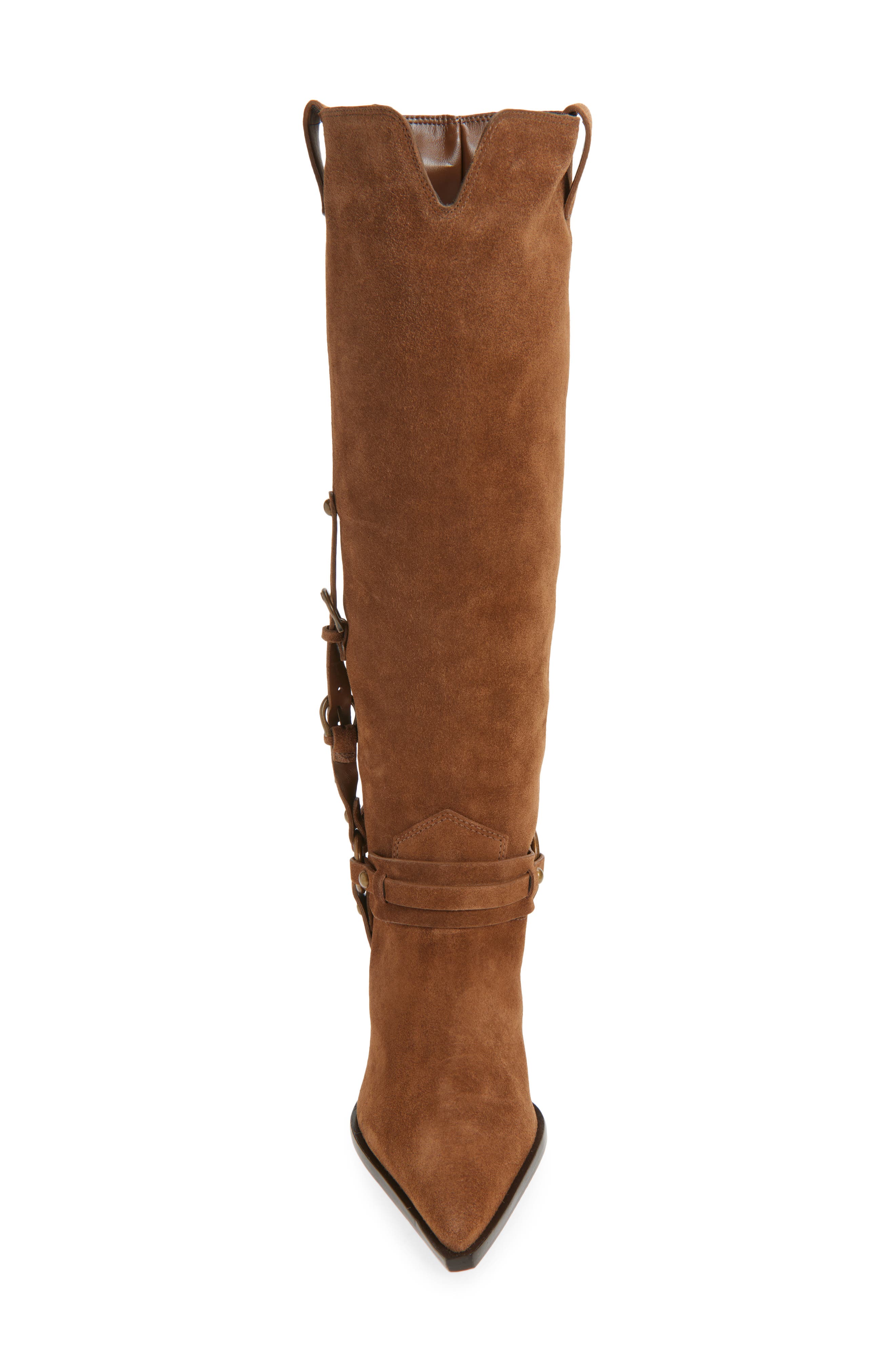 Schutz Maine Up Knee High Buckle Boot, Alternate, color, 