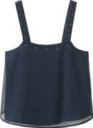MANGO TEEN Embellished Square Neck Camisole