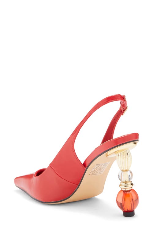 Ashley Kahen Salsa Slingback Pump In Red