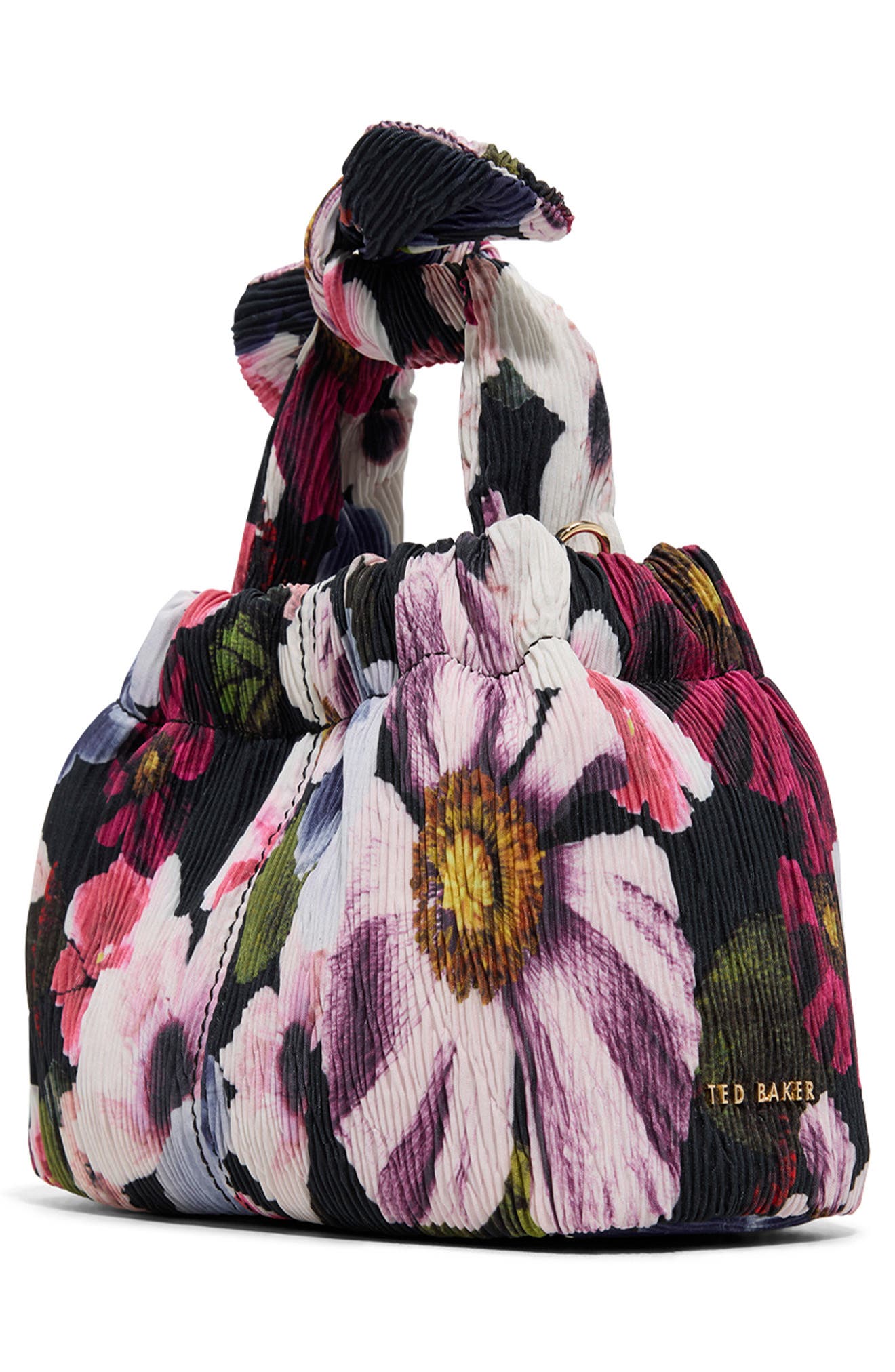 Emily Plisse Handbag, Alternate, color, CREPE BLACK MULTI