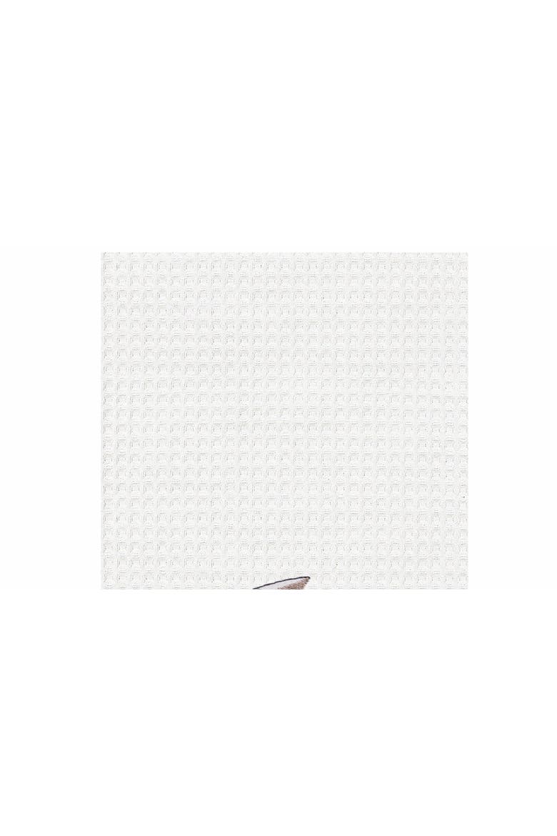 "Drink Responsibly Don't Spill It" Martini Cotton Waffle Weave Dishtowel, Alternate, color, Black