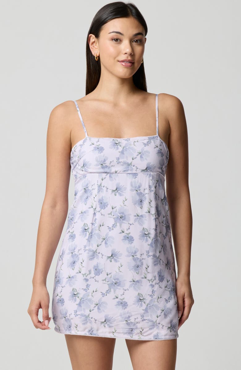 Florence by Mills Floral Square Neck Mini Sundress, Alternate, color, Floral Watercolor