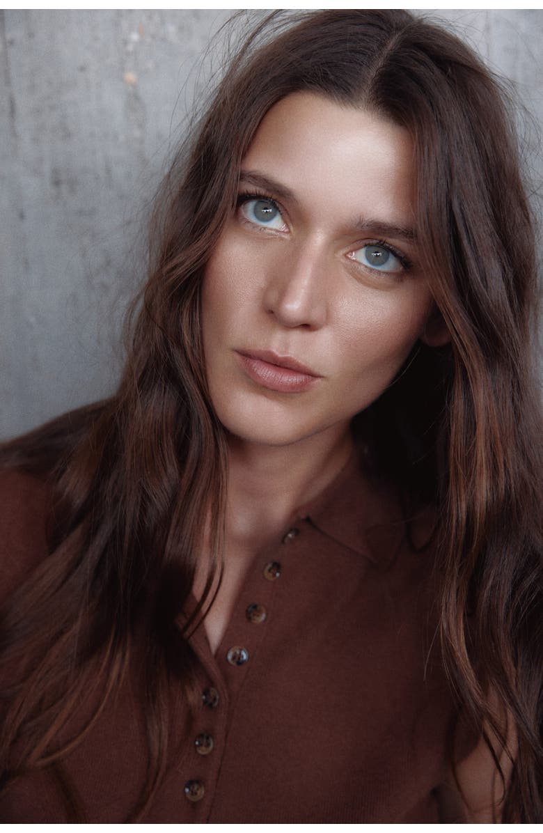 H&M Collared Sweater Vest, Alternate, color, Brown